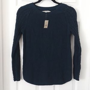 NWT LOFT Green/Blue Sweater Size PS